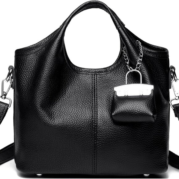 Leather Crossbody Bag Small Stylish Women’s Handbag with Adjustable Strap - Picture 1 of 8